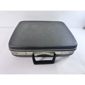 Samsonite Briefcase Mens OS Black Good Vintage Hard Shell Attache Case